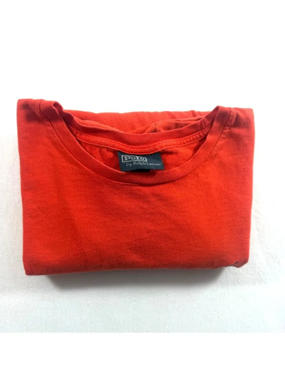 Polo Ralph Lauren Men’s Red Crew Neck T-Shirt L Short Sleeve Cotton Casual Tee